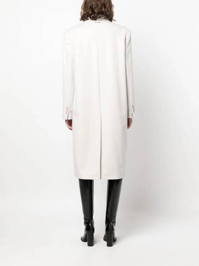 Calvin Klein Jas met dubbele rij knopen Beige