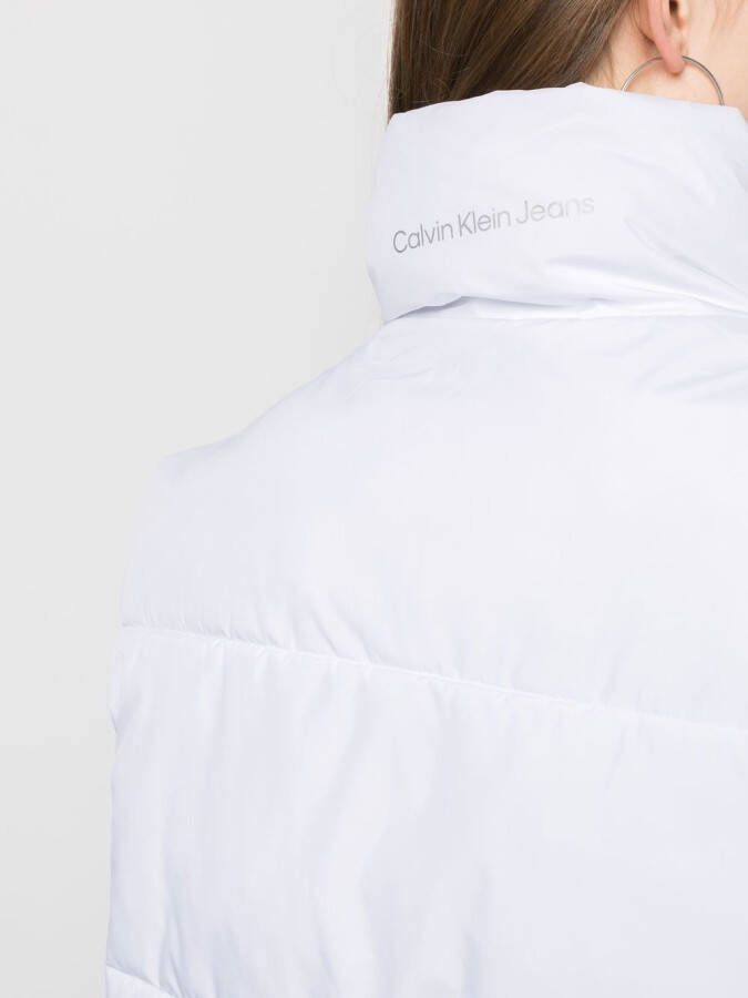Calvin Klein Jeans Bodywarmer met logoprint Wit