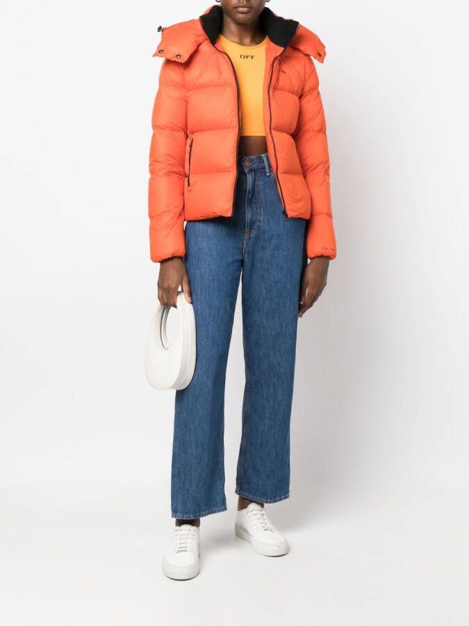 Calvin Klein Jeans Donsjack met logoprint Oranje