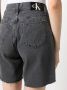 Calvin Klein Jeans Denim shorts met high waist Zwart - Thumbnail 5