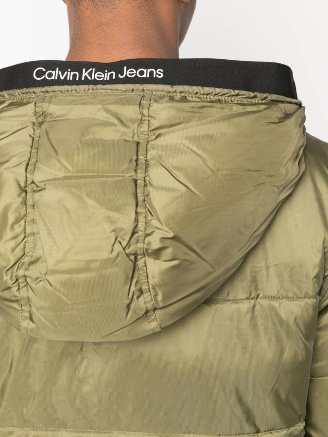 Calvin Klein Jeans Gewatteerd jack Groen