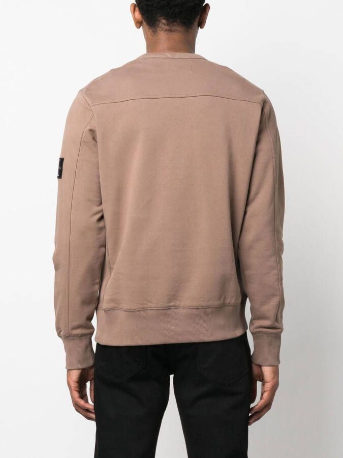 Calvin Klein Jeans Katoenen sweater Bruin