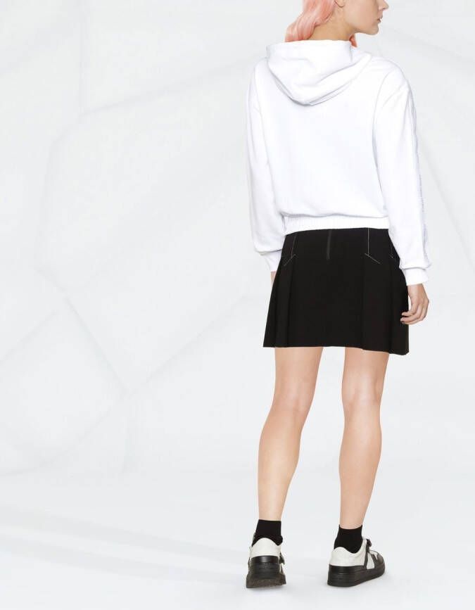 Calvin Klein Jeans Hoodie met geborduurd logo Wit