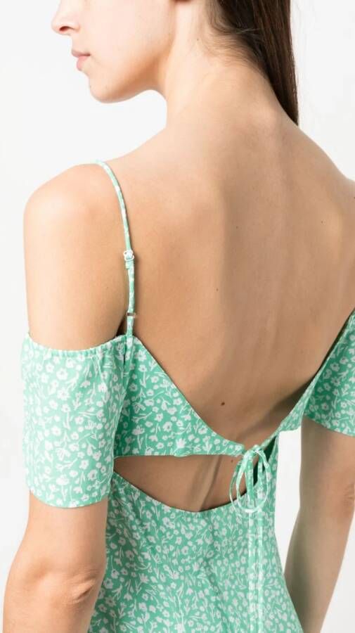 Calvin Klein Jeans Jurk met bloemenprint Groen