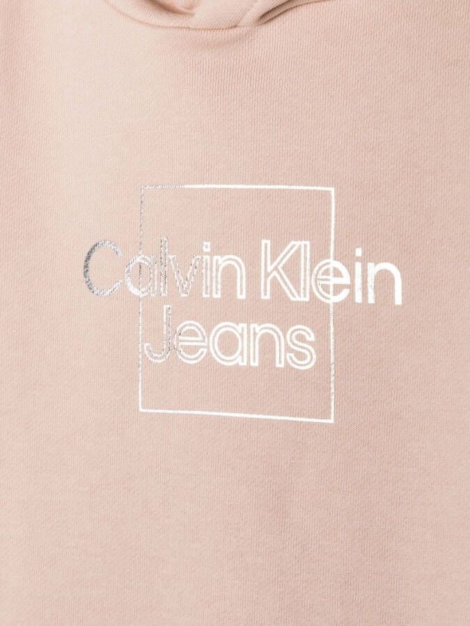 Calvin Klein Jeans Jurk met logoprint Roze
