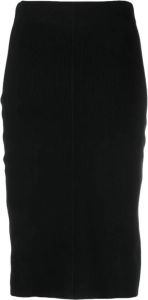 Calvin Klein Jeans Kokerrok met striksluiting Zwart