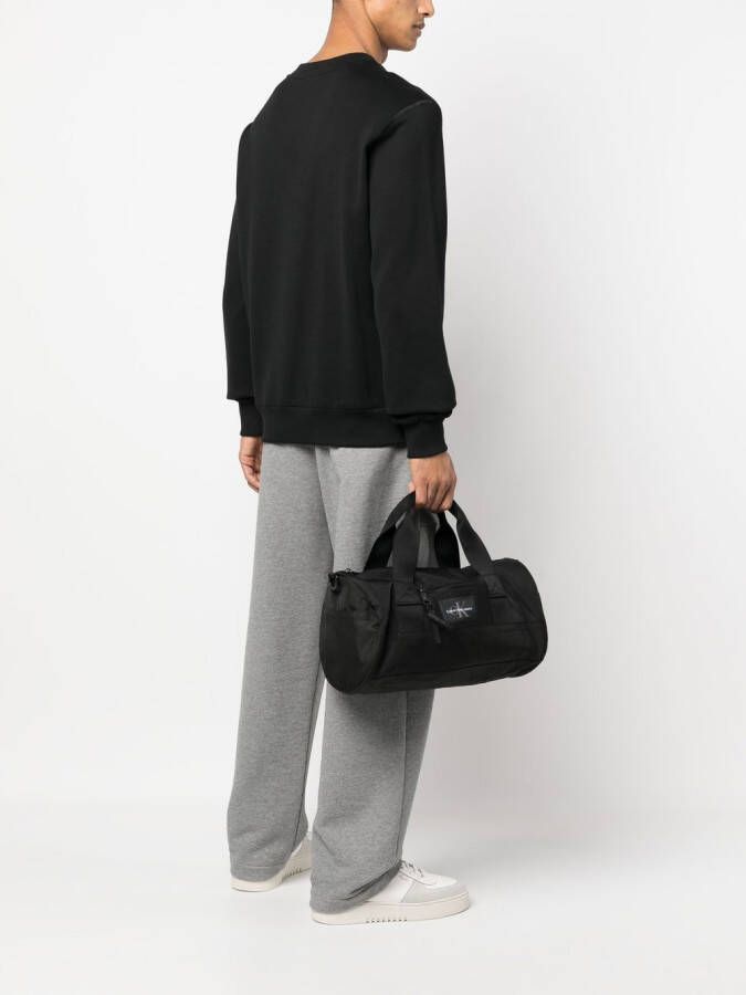 Calvin Klein Jeans Reistas met logopatch Zwart
