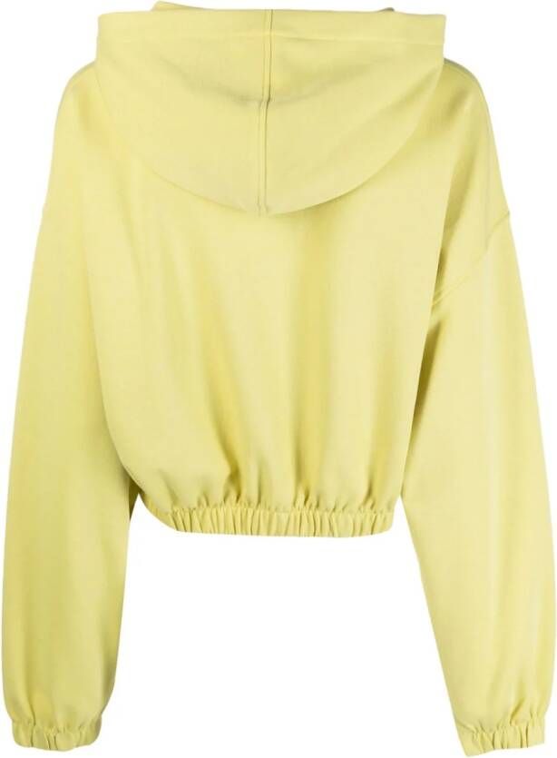 Calvin Klein Jeans Cropped hoodie Geel