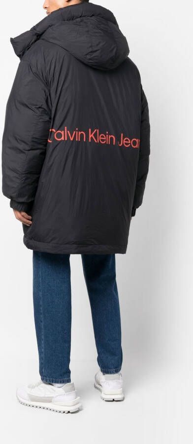 Calvin Klein Jeans Parka met capuchon Zwart
