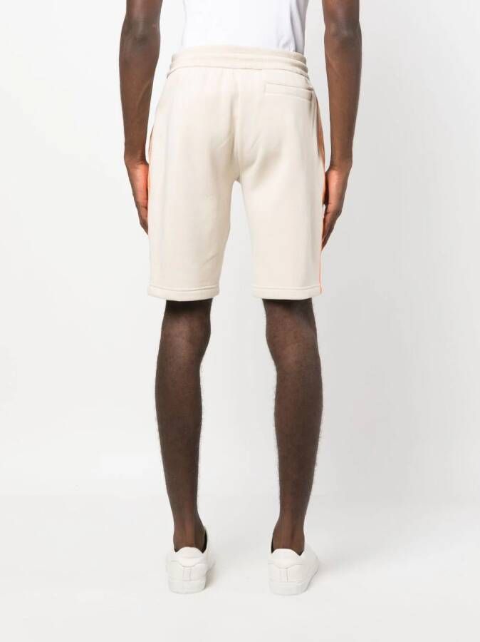 Calvin Klein Jeans Shorts met logostreep Beige