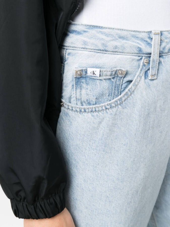 Calvin Klein Jeans met wijde pijpen Blauw