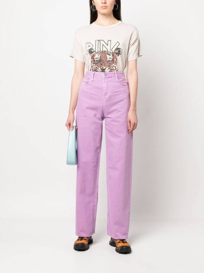 Calvin Klein Jeans met wijde pijpen Paars