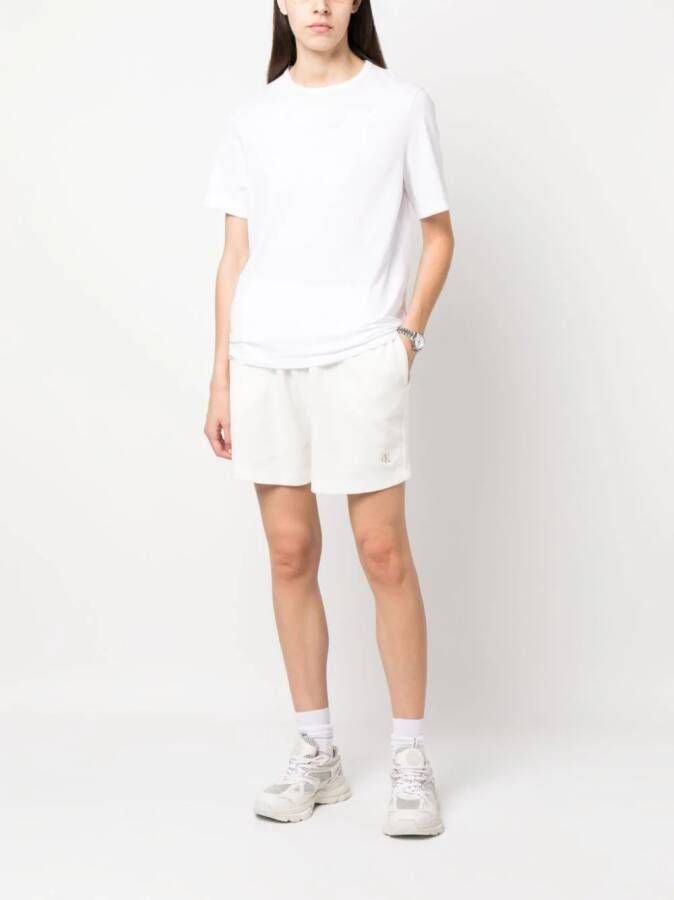 Calvin Klein Jeans Shorts met geborduurd logo 0IN Greige