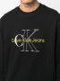 Calvin Klein Jeans Sweater met geborduurd logo Zwart - Thumbnail 5