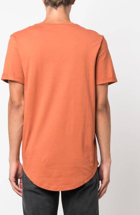 Calvin Klein Jeans T-shirt met logopatch Oranje
