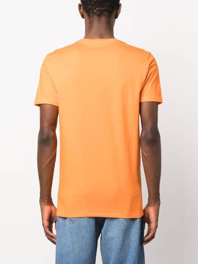 Calvin Klein Jeans T-shirt met logoprint Oranje