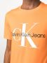 Calvin Klein Jeans T-shirt met logoprint Oranje - Thumbnail 5