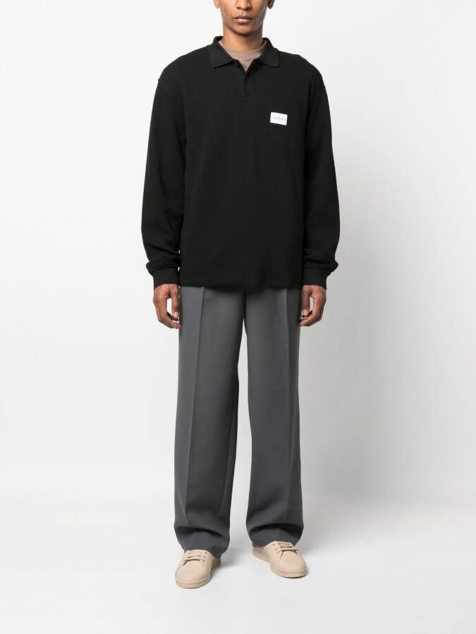 Calvin Klein Jeans Top met logopatch Zwart
