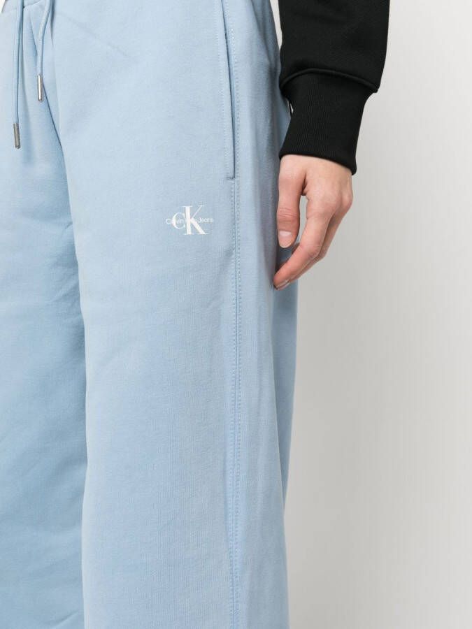 Calvin Klein Jeans Trainingsbroek met logoprint Blauw