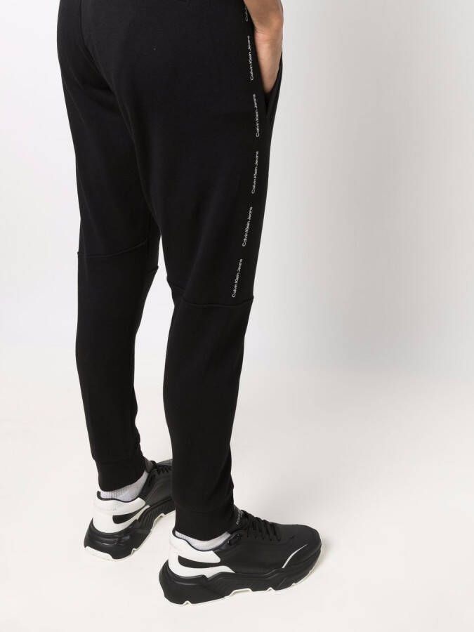 Calvin Klein Jeans Trainingsbroek met logostreep Zwart