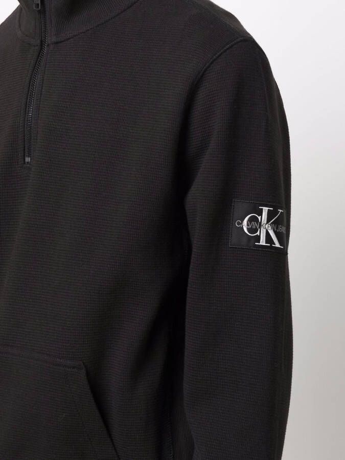 Calvin Klein Jeans Trui met logopatch Zwart