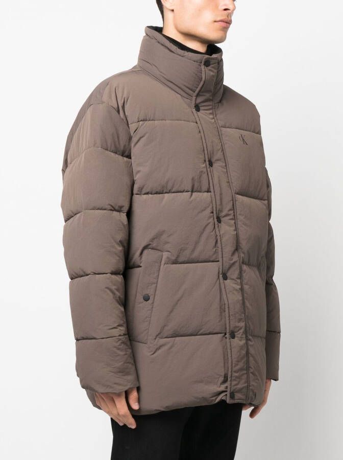 Calvin Klein Jeans Gewatteerde donsjas Grijs