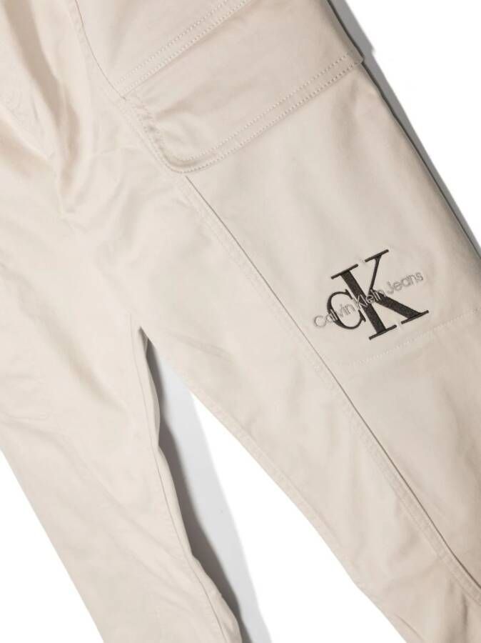 Calvin Klein Kids Cargo broek Beige
