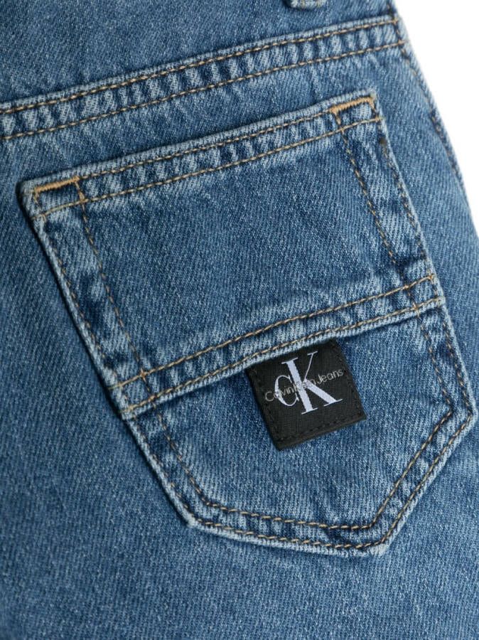 Calvin Klein Kids Cargo spijkershorts Blauw