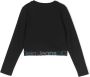 Calvin Klein Kids Cropped T-shirt Zwart - Thumbnail 1