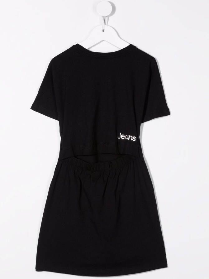 Calvin Klein Kids Flared jurk Zwart