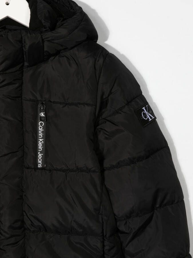 Calvin Klein Kids Gewatteerd jack Zwart