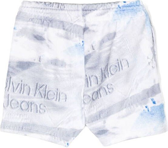 Calvin Klein Kids Shorts met print Grijs