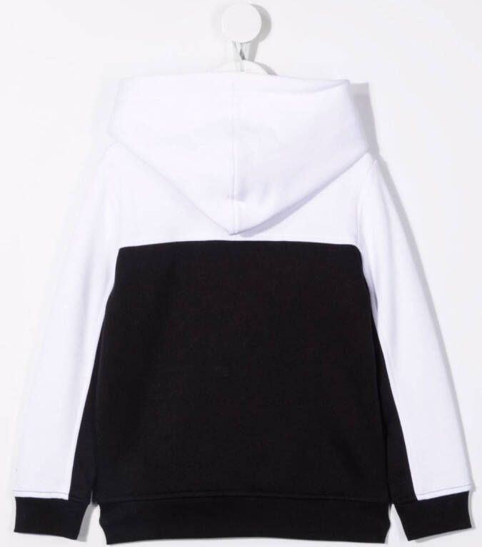 Calvin Klein Kids Hoodie met colourblocking Zwart