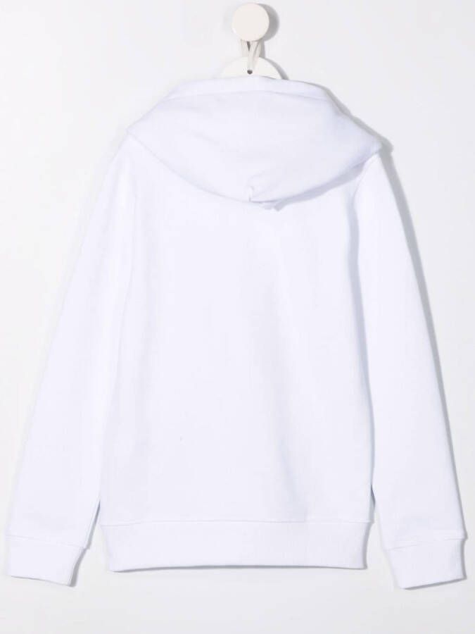 Calvin Klein Kids Hoodie met logoprint Wit