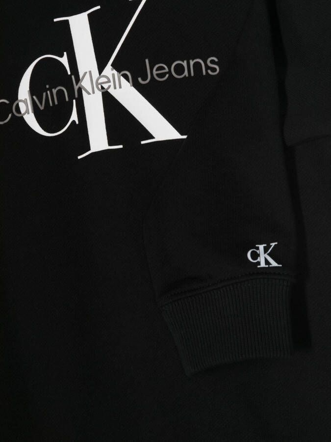Calvin Klein Kids Hoodie met logoprint Zwart