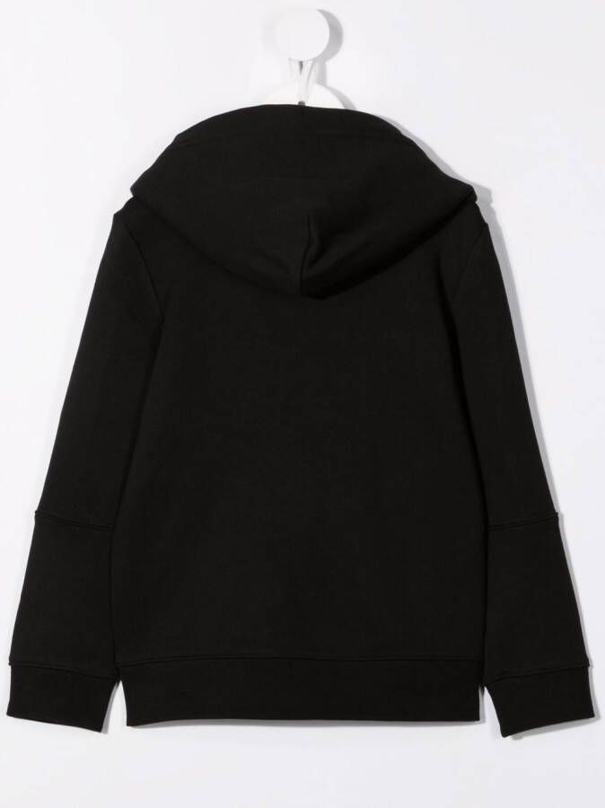 Calvin Klein Kids Hoodie met logoprint Zwart