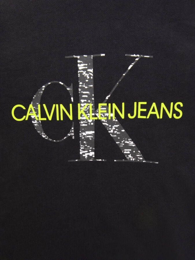 Calvin Klein Kids Hoodie met logoprint Zwart