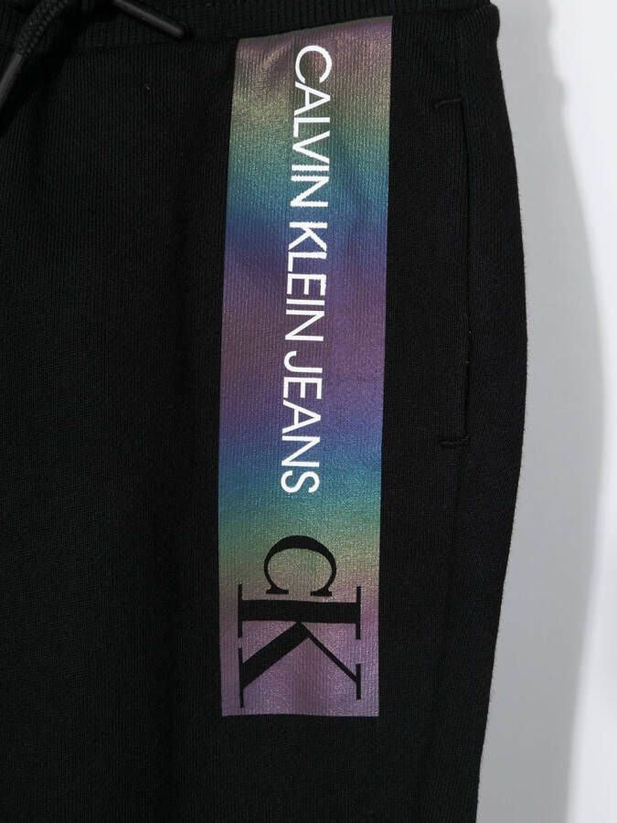 Calvin Klein Kids Joggingbroek met logoprint Zwart