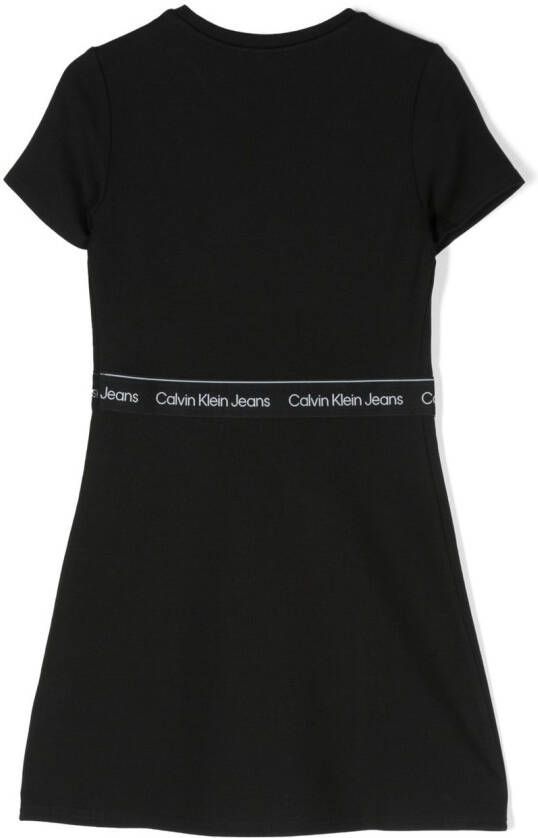 Calvin Klein Kids Jurk met korte mouwen Zwart
