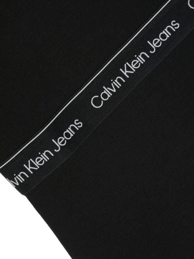 Calvin Klein Kids Jurk met korte mouwen Zwart