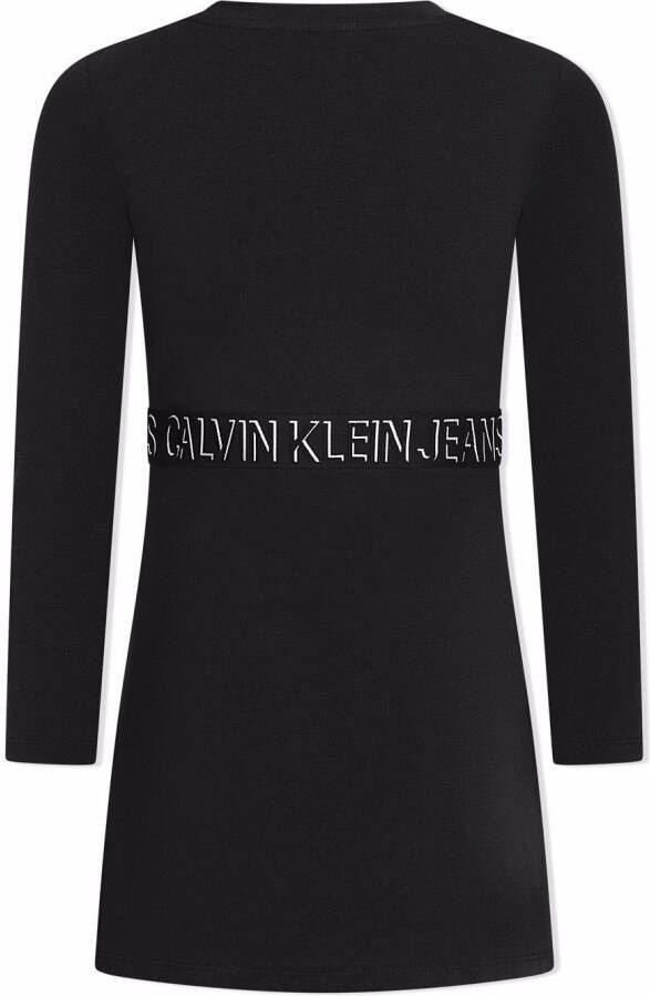 Calvin Klein Kids Jurk met logoprint Zwart