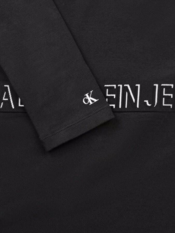 Calvin Klein Kids Jurk met logoprint Zwart