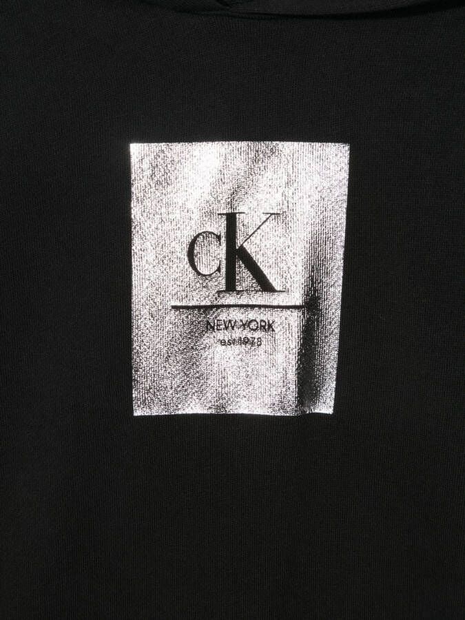Calvin Klein Kids Jurk met logoprint Zwart