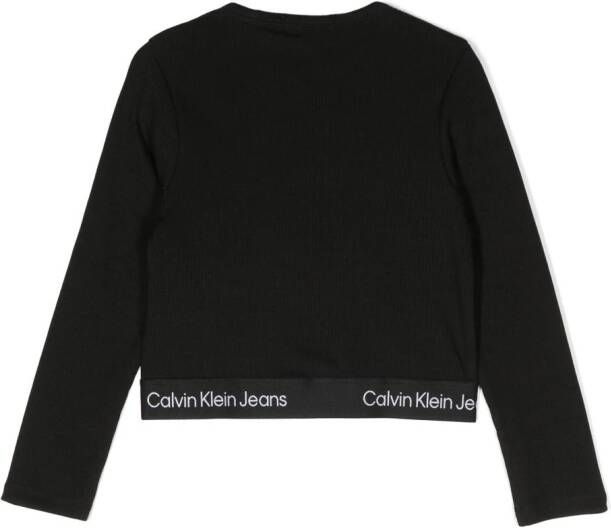Calvin Klein Kids T-shirt met logo Zwart