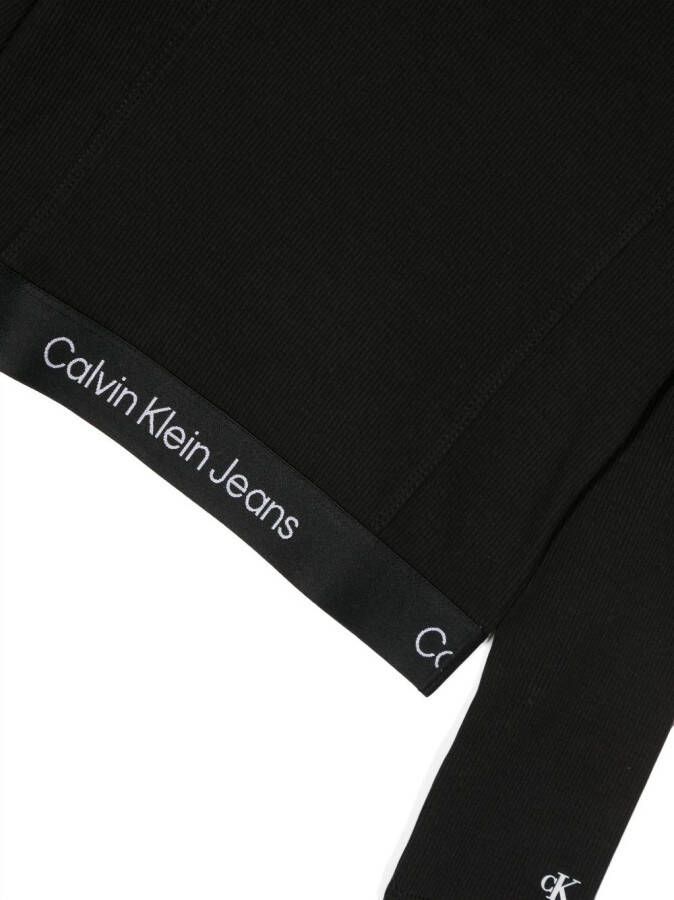 Calvin Klein Kids T-shirt met logo Zwart