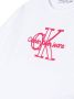 Calvin Klein Kids T-shirt met geborduurd logo Wit - Thumbnail 3