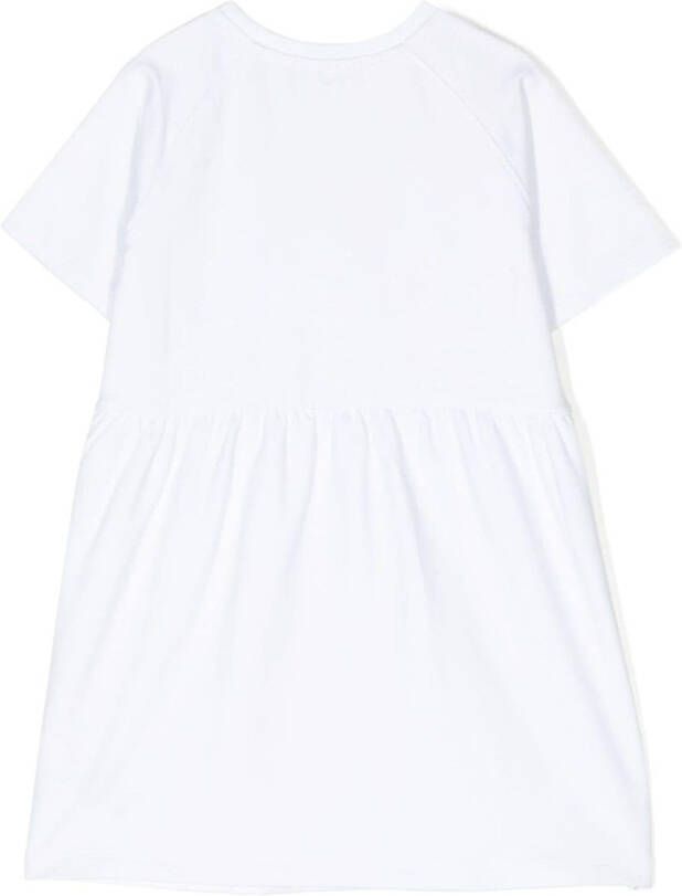 Calvin Klein Kids Jurk met geborduurd logo Wit