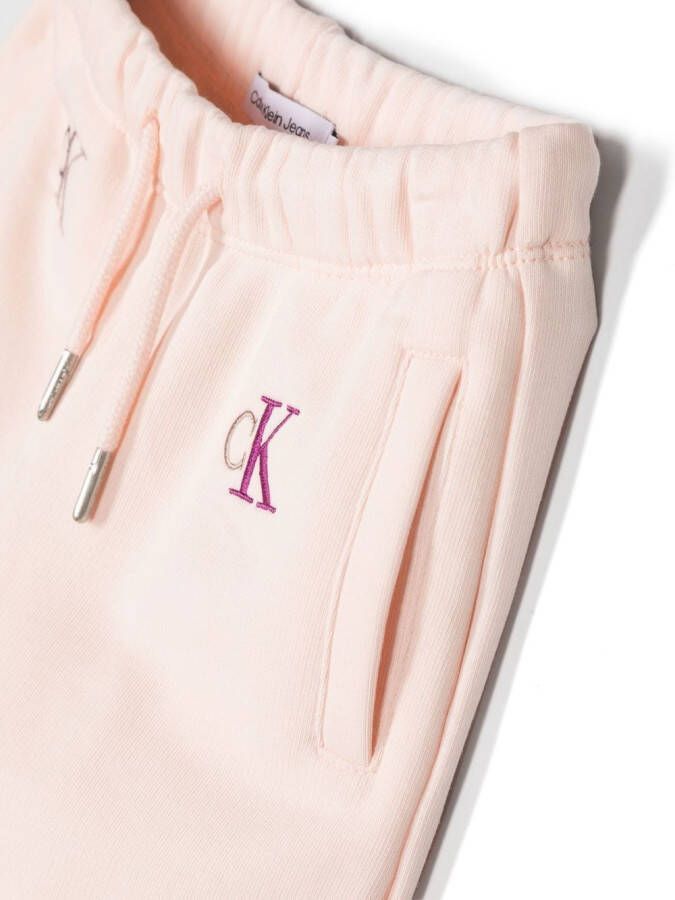 Calvin Klein Kids Trainingsbroek met geborduurd logo Roze