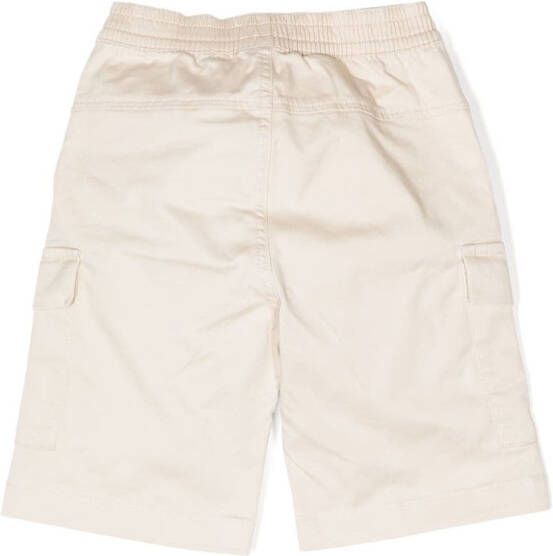 Calvin Klein Kids Bermuda shorts met logopatch Beige