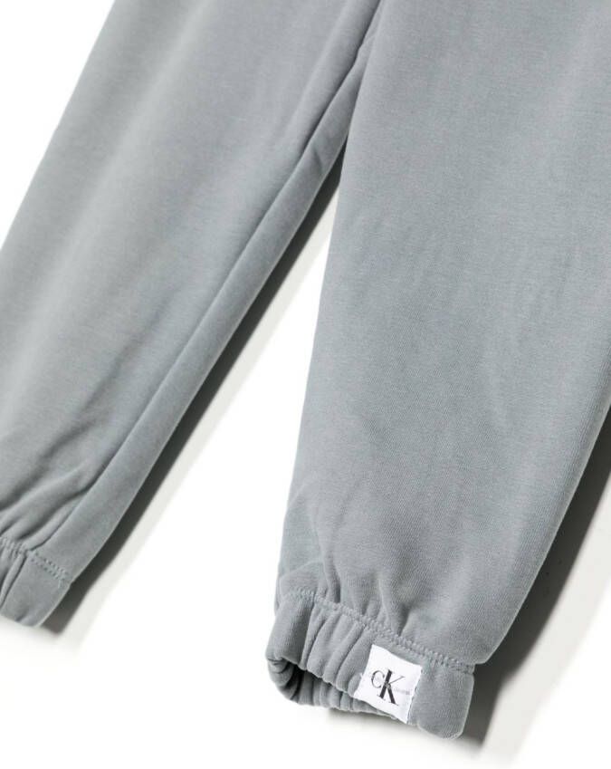Calvin Klein Kids Broek met logopatch Grijs